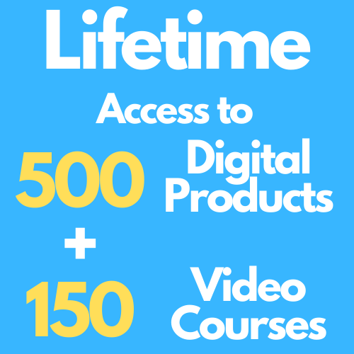 Lifetime Access to 150 Video Courses + 500 Digital Products